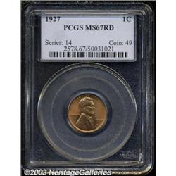 1927 1C MS67 Red PCGS.