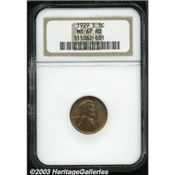 1929-S 1C MS67 Red NGC.