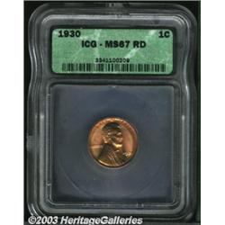 1930 1C MS67 Red ICG.