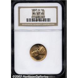 1937-D 1C MS67 Red NGC.