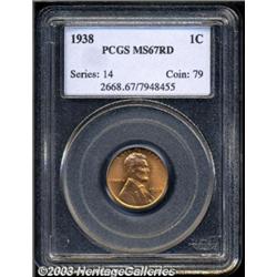 1938 1C MS67 Red PCGS.