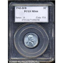 1943-D/D 1C MS66 PCGS.