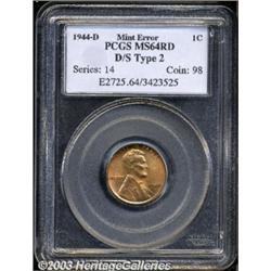 1944-D/S 1C MS64 Red PCGS.