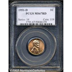 1951-D 1C MS67 Red PCGS.