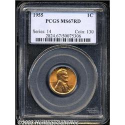 1955 1C MS67 Red PCGS.