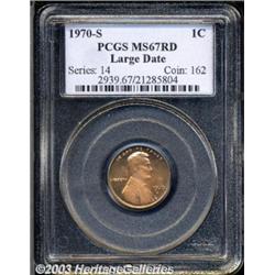 1970-S 1C Large Date MS67 Red PCGS.