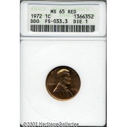 1972/72 1C Doubled Die MS65 Red ANACS.