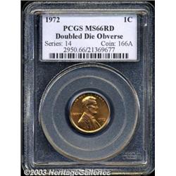 1972/72 1C Doubled Die Obverse MS66 Red PCGS.