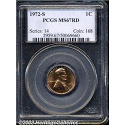1972-S 1C MS67 Red PCGS.