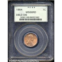 1984 1C Doubled Die Obverse MS66 Red PCGS.