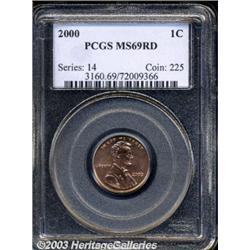 2000 1C MS69 Red PCGS.