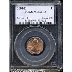 2001-D 1C MS69 Red PCGS.