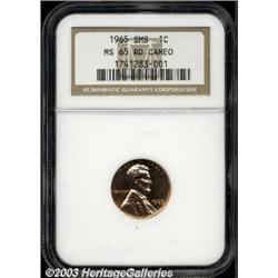 1965 1C SMS MS65 Red Cameo NGC.
