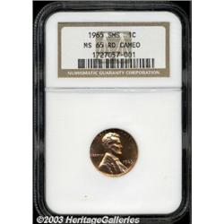 1965 1C SMS MS65 Red Cameo NGC.