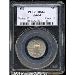 1883 5C MS66 PCGS.