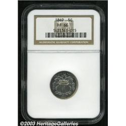 1869 5C PR66 NGC.
