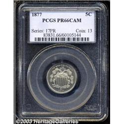 1877 5C PR66 Cameo PCGS.
