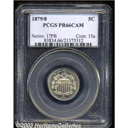 1879/8 5C PR66 Cameo PCGS.