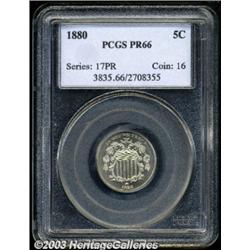 1880 5C PR66 PCGS.