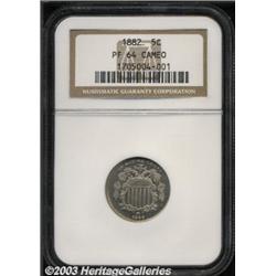 1882 5C PR64 Cameo NGC.