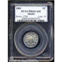 1883 5C Shield PR66 Cameo PCGS.