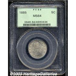 1885 5C MS64 PCGS.
