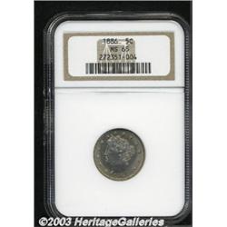 1886 5C MS65 NGC.