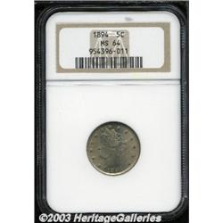 1894 5C MS64 NGC.