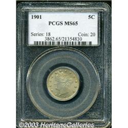 1901 5C MS65 PCGS.