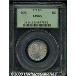 1903 5C MS65 PCGS.