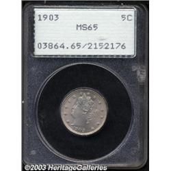 1903 5C MS65 PCGS.