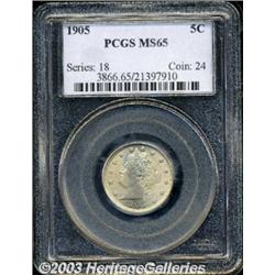 1905 5C MS65 PCGS.