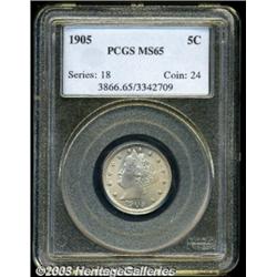 1905 5C MS65 PCGS.