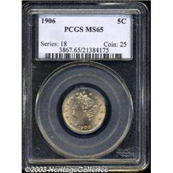 1906 5C MS65 PCGS.
