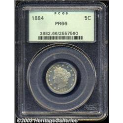 1884 5C PR66 PCGS.