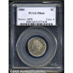 1885 5C PR64 PCGS.