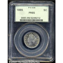 1885 5C PR65 PCGS.