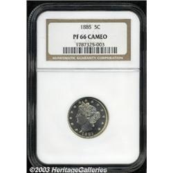 1885 5C PR66 Cameo NGC.
