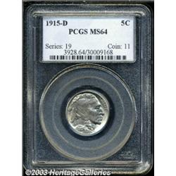 1915-D 5C MS64 PCGS.