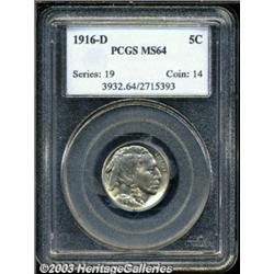 1916-D 5C MS64 PCGS.