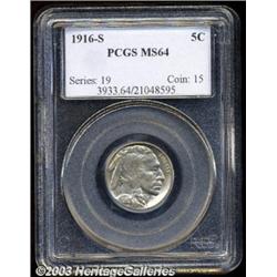 1916-S 5C MS64 PCGS.