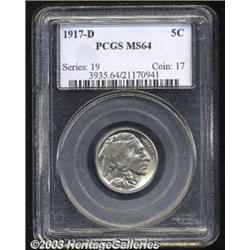 1917-D 5C MS64 PCGS.
