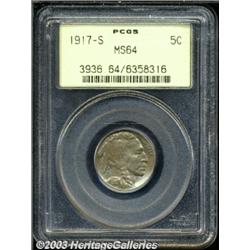 1917-S 5C MS64 PCGS.
