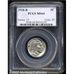 1918-D 5C MS64 PCGS.
