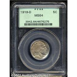 1919-D 5C MS64 PCGS.