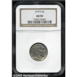 1919-S 5C AU50 NGC.