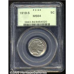 1919-S 5C MS64 PCGS.