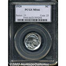 1920 5C MS66 PCGS.