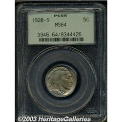 1920-S 5C MS64 PCGS.