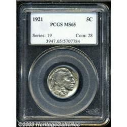 1921 5C MS65 PCGS.